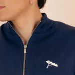 L_Essentiel_Cardigan_Zippé_Coton_bio_Navy_Miae