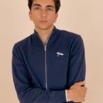 L_Essentiel_Cardigan_Zippé_Coton_bio_Navy_Miae