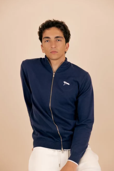 L_Essentiel_Cardigan_Zippé_Coton_bio_Navy_Miae