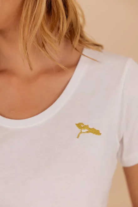 L'_épuré-Tee-Shirt_Femme_Col_Rond_Blanc_Miae