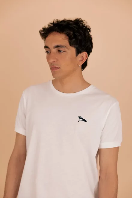L'_Authentique_Tee-Shirt_Col_Rond_Homme_Blanc_Miaé