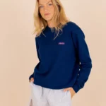 Le_Simplissime_Sweat-Shirt_Bleu_Marine_ROse_miae