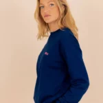 Le_Simplissime_Sweat-Shirt_Bleu_Marine_ROse_miae