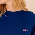 Le_Simplissime_Sweat-Shirt_Bleu_Marine_ROse_miae