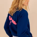 Le_Simplissime_Sweat-Shirt_Bleu_Marine_ROse_miae