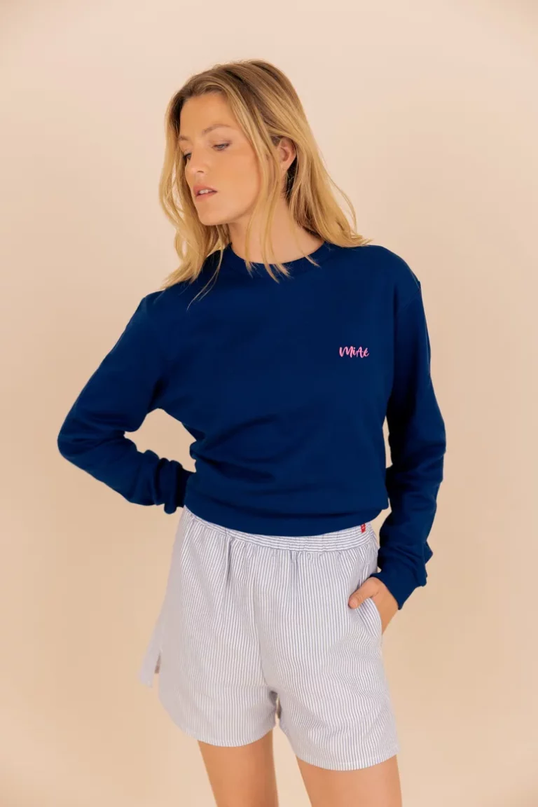 Le_Charmeur_ Short_Rayure_Bleues_Rose