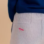 Le_Charmeur_ Short_Rayure_Bleues_Rose