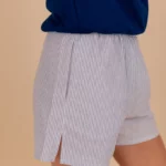 Le_Charmeur_ Short_Rayure_Bleues_Rose