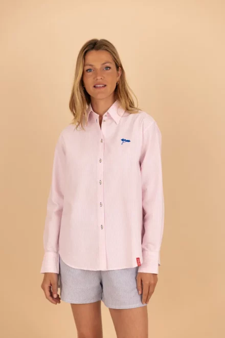 La Fraîcheur — Chemise rayée Femme Rayée en Coton Oxford.