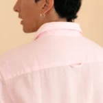 La Légère — Chemise rose Homme en Lin & Coton Bio