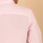 La Légère — Chemise rose Homme en Lin & Coton Bio