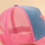 Casquette Famille, modèle de la maman , Bleue et Rose