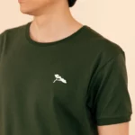 L'authentique, T-Shirt Homme, Kaki, en coton Bio.
