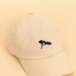Casquette Lin et son Pin en métal Noir