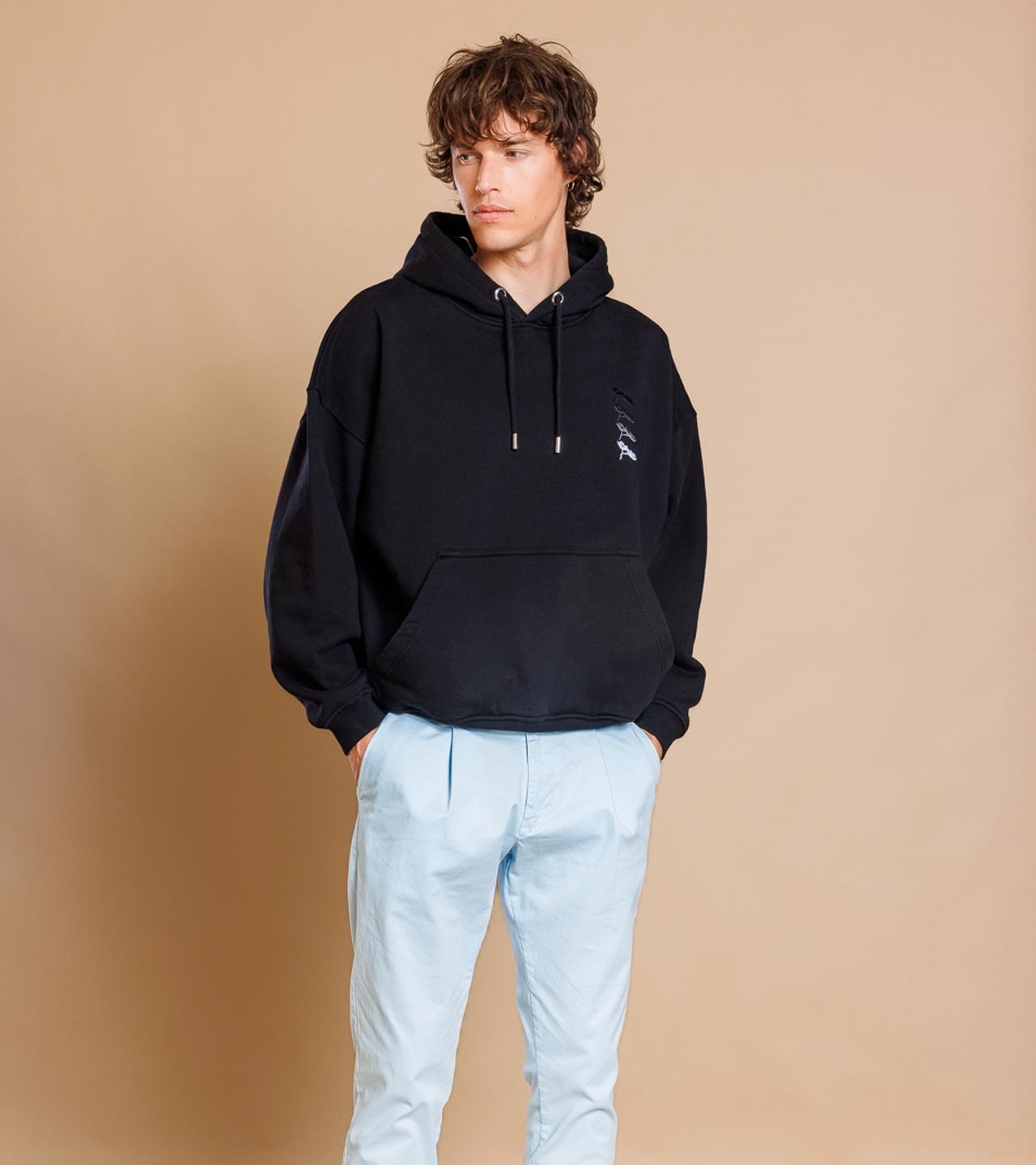 Hoodie Noir , Le Kuro, Oversize. – Image 10