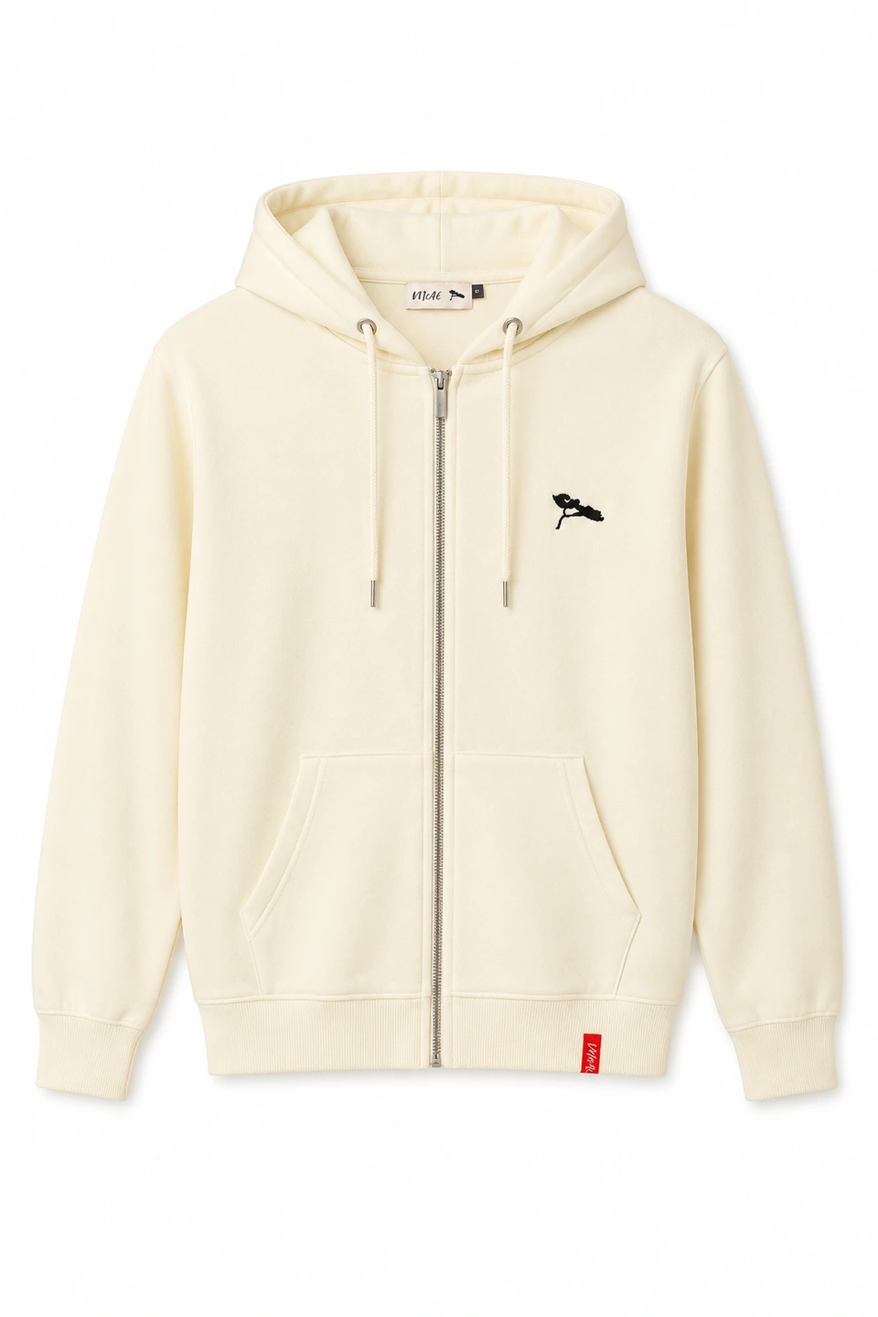 Sweat Zippé Ecru , Le Ki .