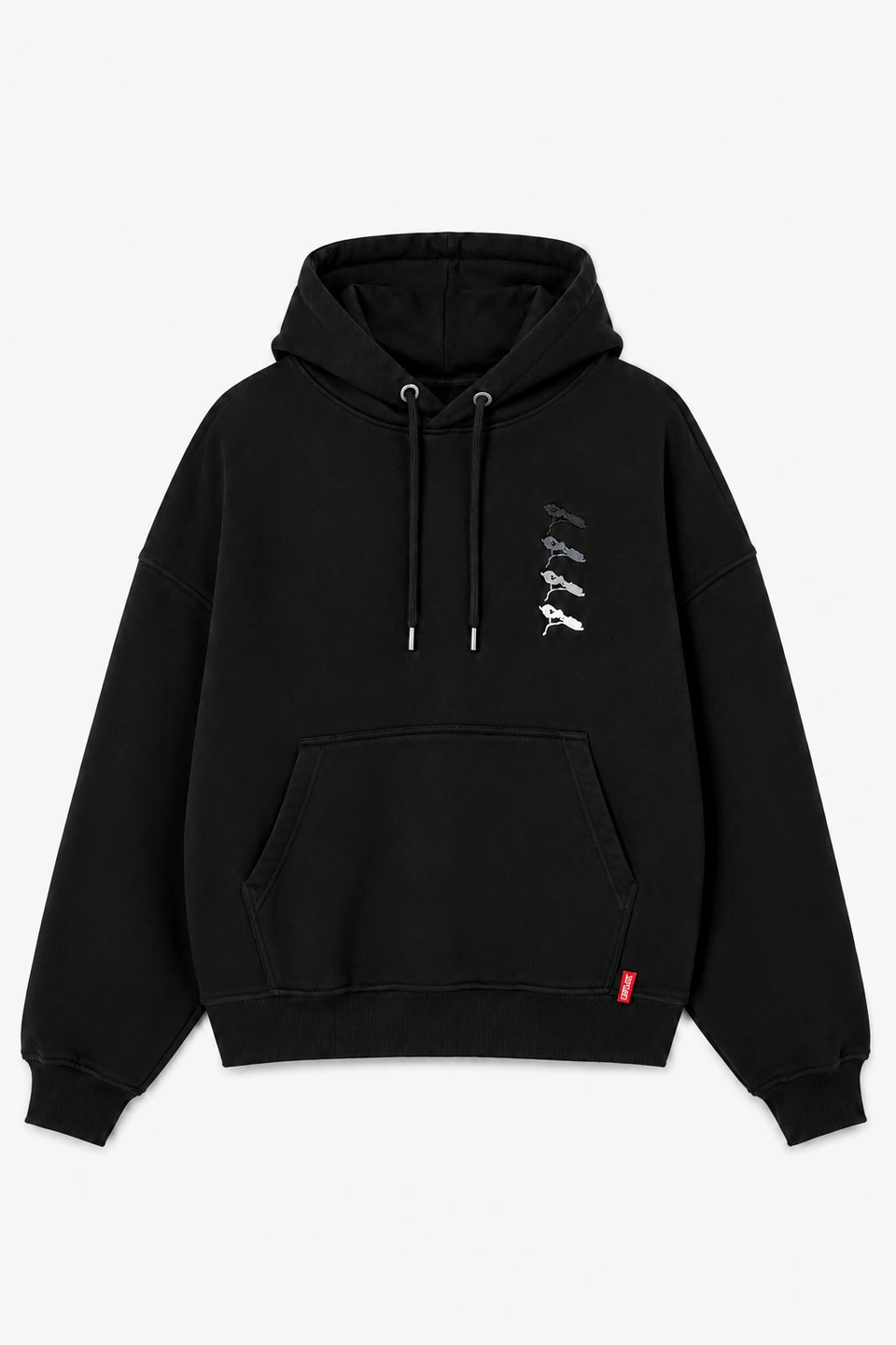 Hoodie Noir , Le Kuro, Oversize.